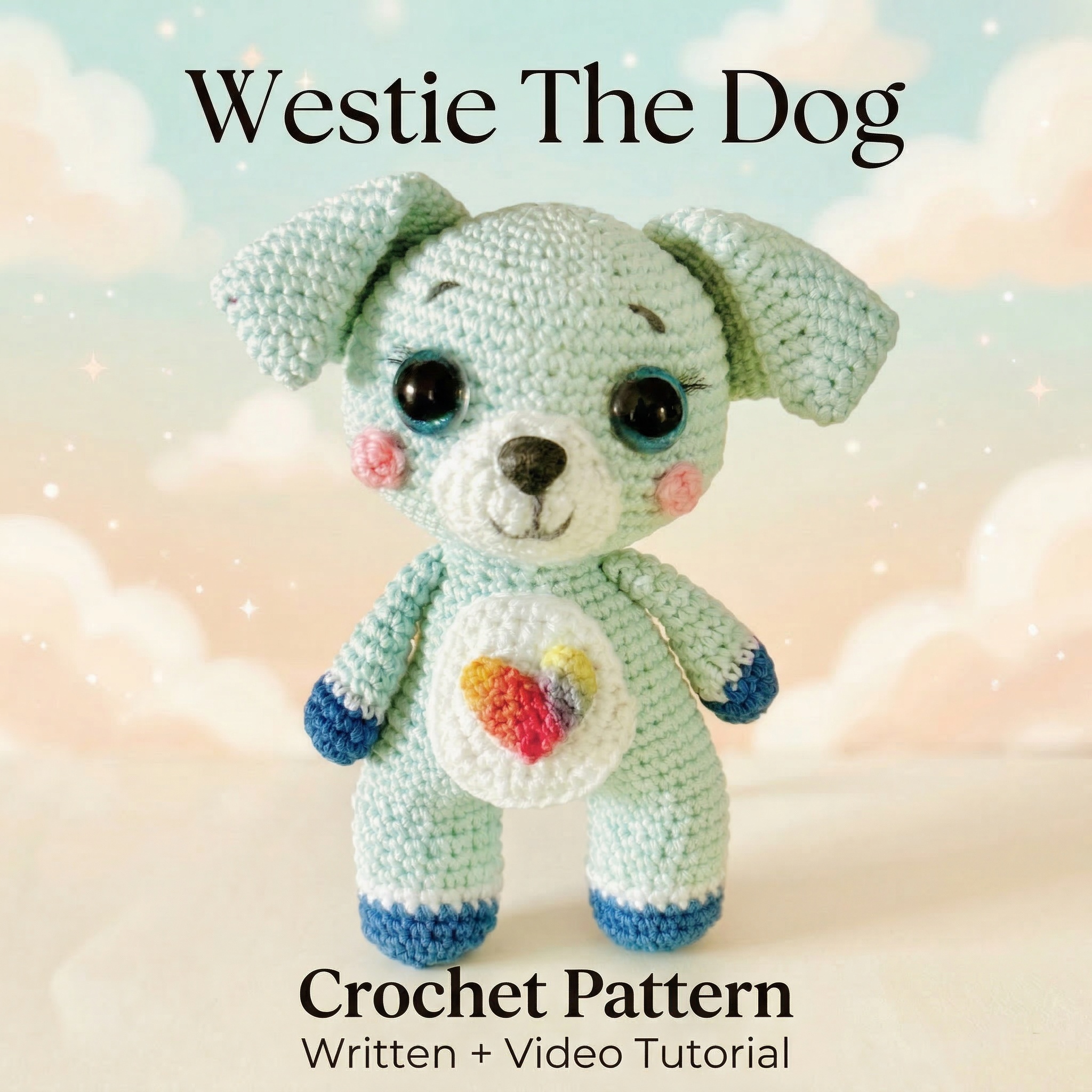 Dog Crochet Pattern PDF | Easy Dog Amigurumi | Beginner Friendly Tutorial