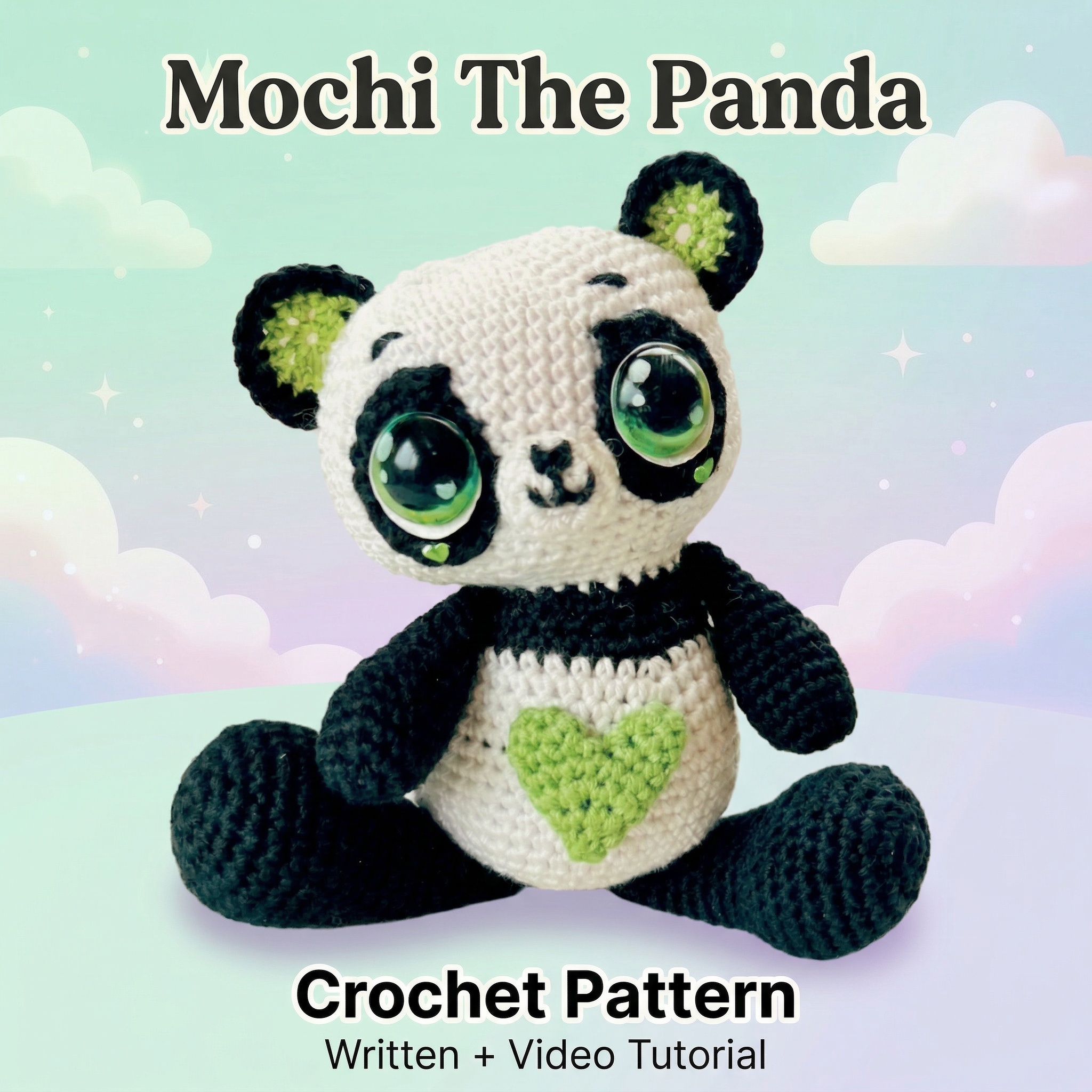 Panda Crochet Pattern PDF | Easy Panda Amigurumi | Beginner Friendly Tutorial