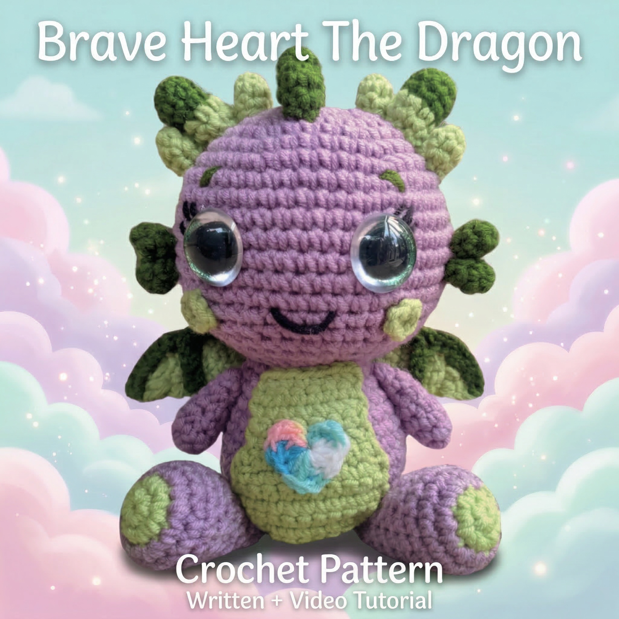 Dragon Crochet Pattern PDF | Easy Dragon Amigurumi | Beginner Friendly Tutorial