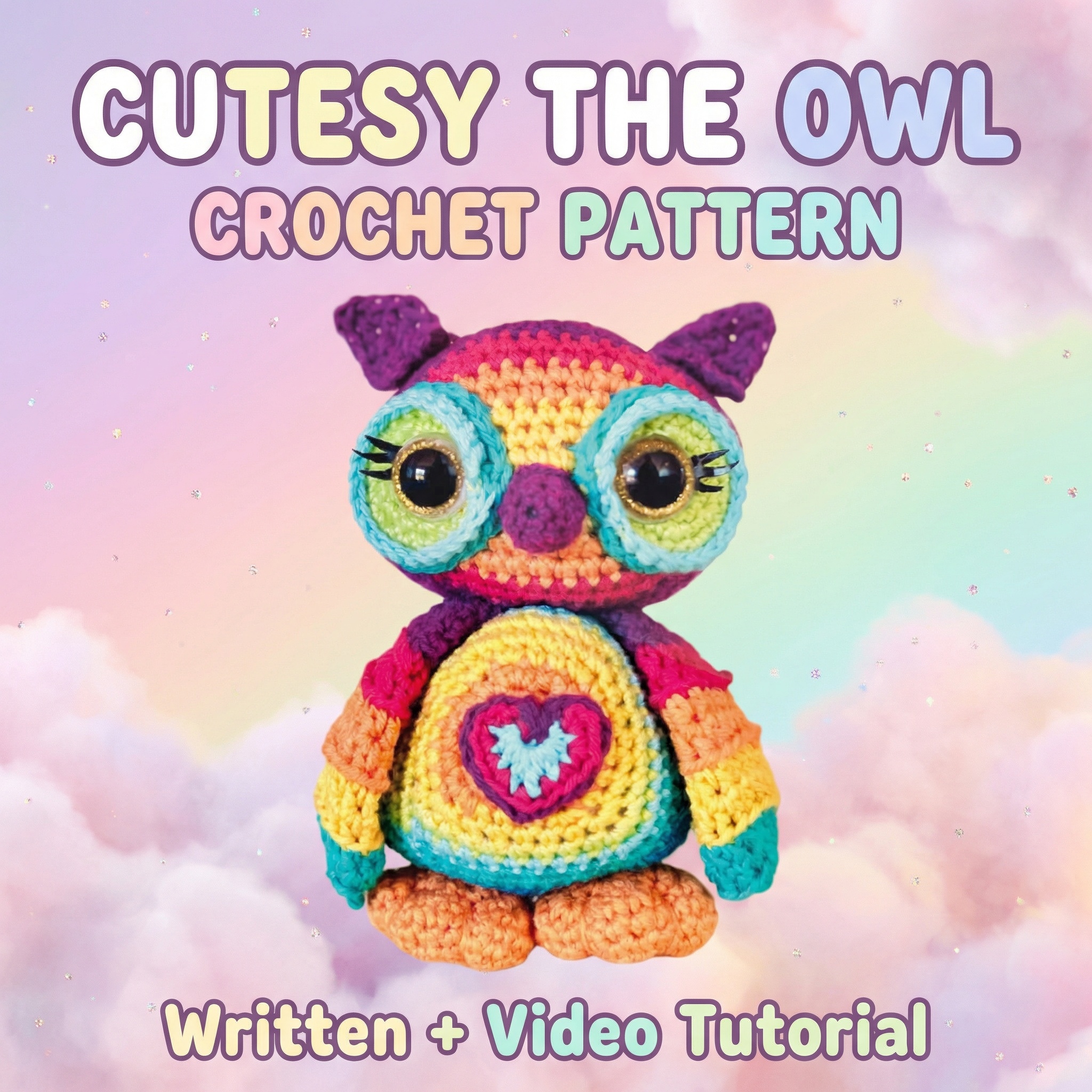 Owl Crochet Pattern PDF | Easy Owl Amigurumi | Beginner Friendly Tutorial