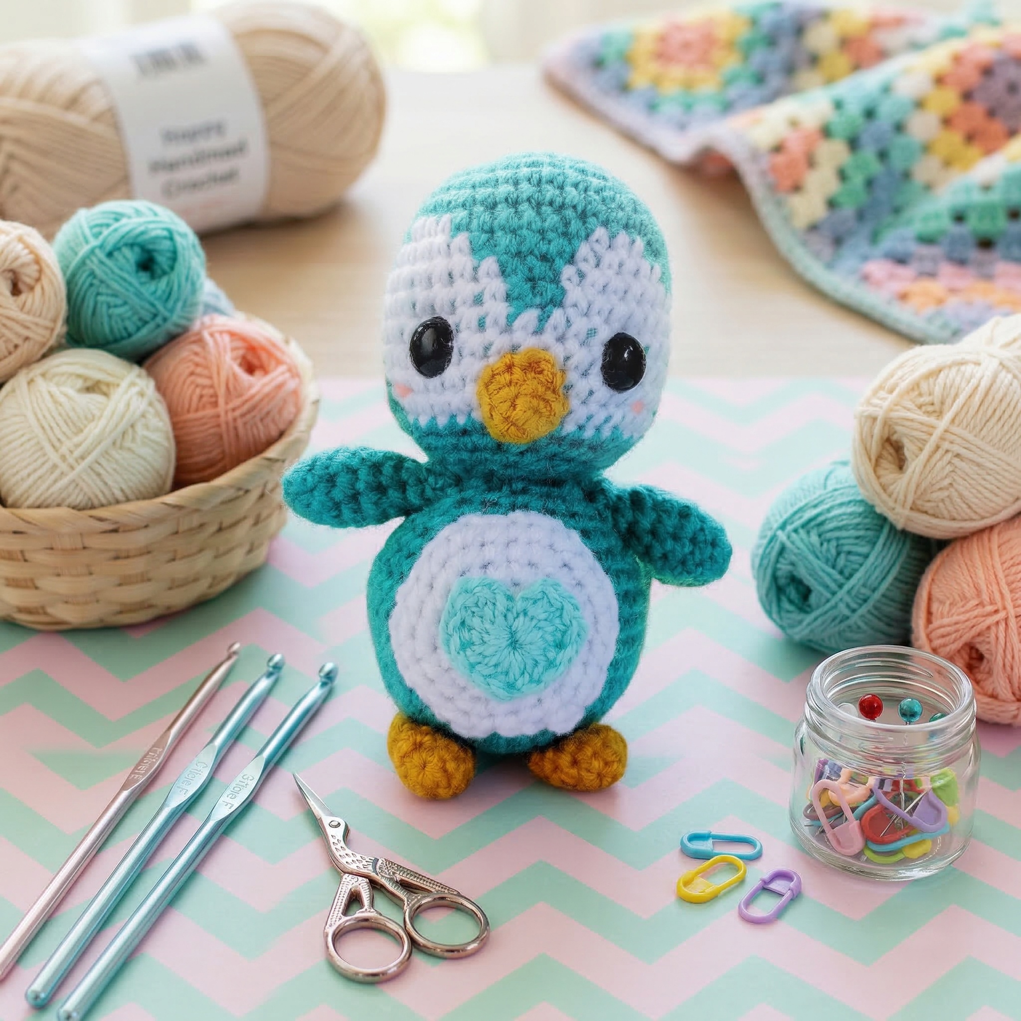 Penguin Crochet Pattern PDF | Easy Penguin Amigurumi | Beginner Friendly Tutorial